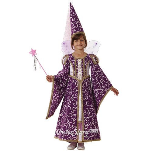 Карнавальный костюм Фея лиловый, рост 122 см Батик