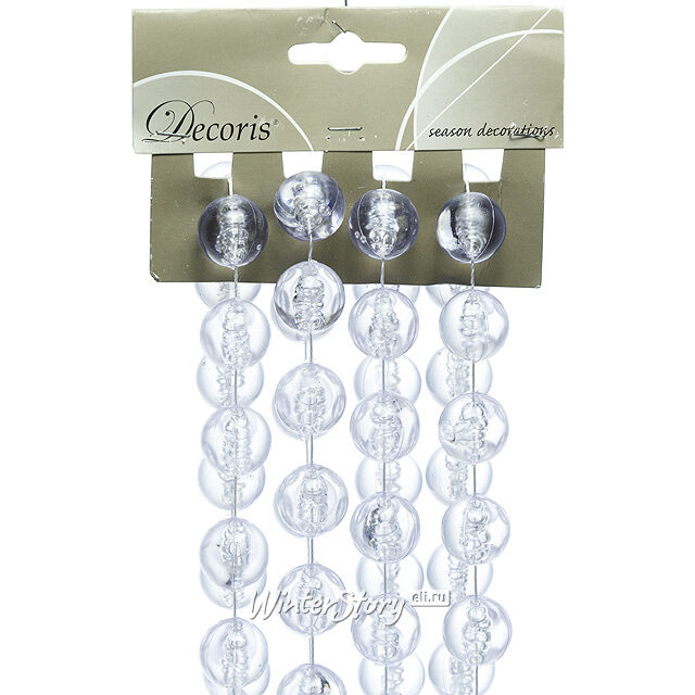 Набор елочных украшений Зимний Хрусталь, 42 игрушки Снегурочка