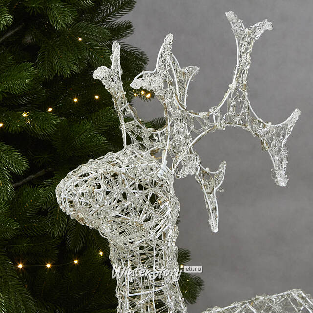 Олень светящийся Ажурный 120 см, 120 холодных белых LED ламп, IP44 Kaemingk