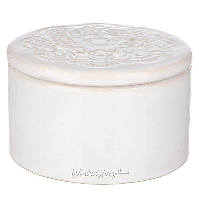 Ароматическая свеча Cotton Rocher 10 см, в фарфоровом стакане Koopman