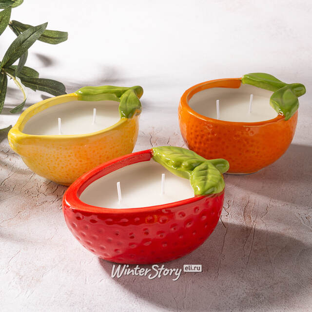 Ароматическая свеча Fruit - Лимон 14 см Koopman