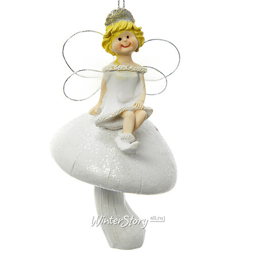 Елочная игрушка Фея Анжелика на грибочке 11 см, подвеска Koopman
