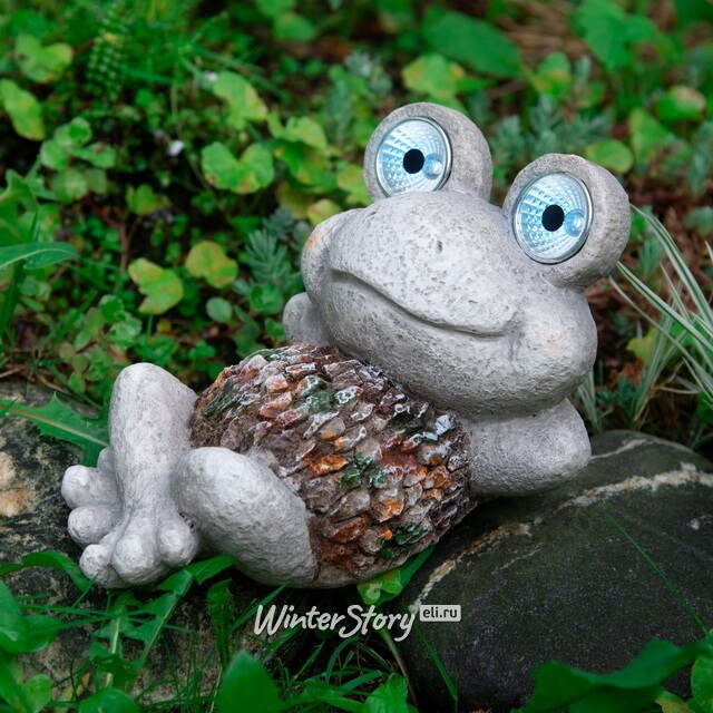 Садовый светильник на солнечной батарее Лягушка Мэгги 21 см Koopman