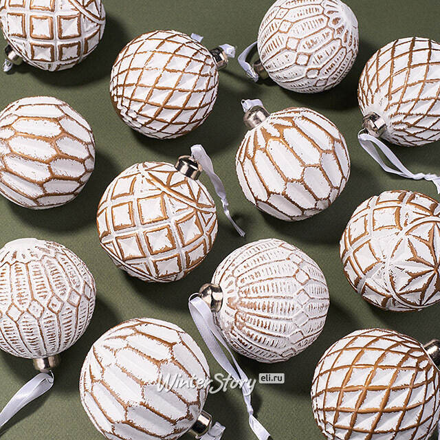 Набор стеклянных шаров Casa di Giulietta 8 см, 12 шт Kaemingk