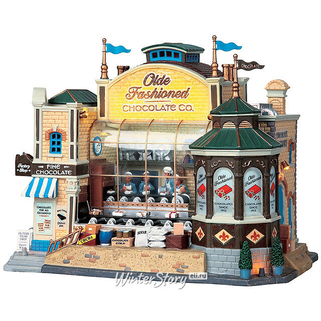 Композиция Старинная шоколадная фабрика, 21*29*18 см, музыка, движение, подсветка Lemax