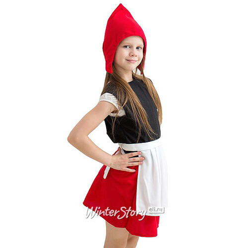Карнавальный костюм Красная шапочка, рост 122-134 см Бока С