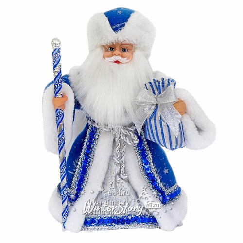 Игрушка музыкальная Дед Мороз"в синем кафтане 30 см Новогодняя Сказка