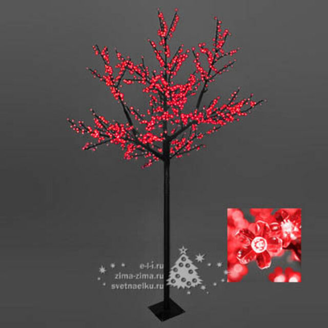 Светодиодная САКУРА 200 см, 972 КРАСНЫХ LED ламп BEAUTY LED