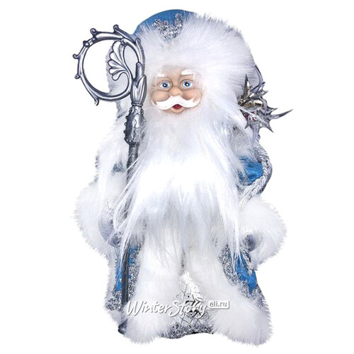 Музыкальный Дед Мороз в голубом кафтане 30 см, батарейки Новогодняя Сказка