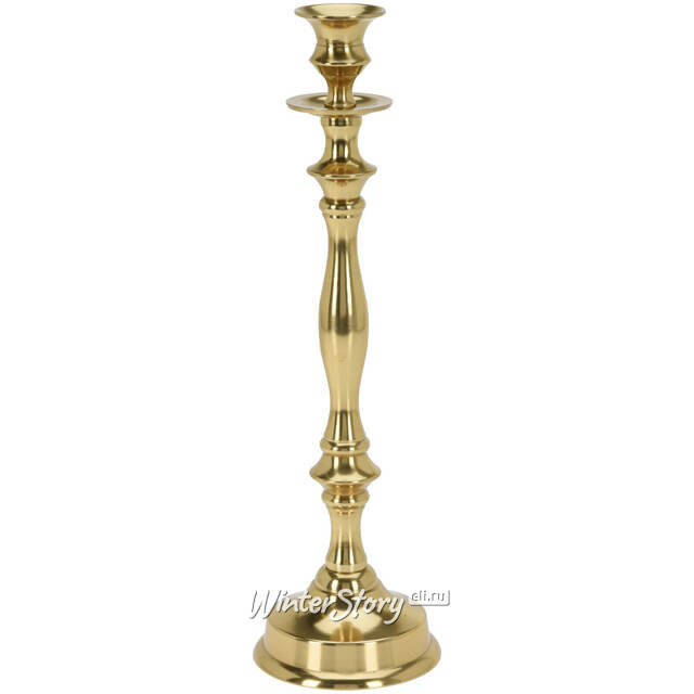 Металлический подсвечник для 1 свечи Марэль 37 см золотой Koopman