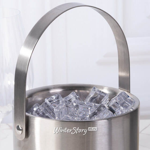 Ведерко для льда с крышкой и щипцами, 15*16 см Koopman