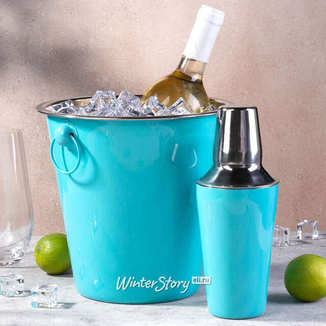 Шейкер для коктейлей Фанданго 500 мл, голубой Koopman