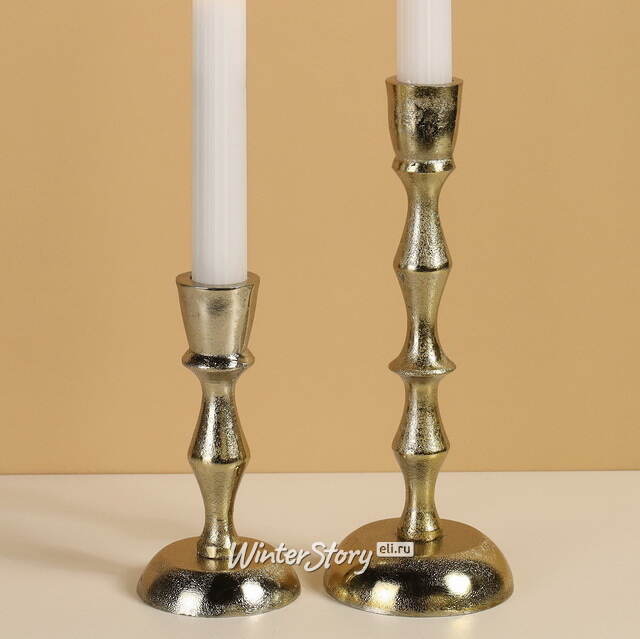 Металлический подсвечник на 1 свечу Aureo Como, 20 см Koopman