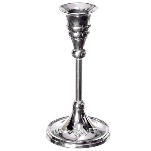 Подсвечник Изящество на 1 свечу, 15 см, серебро Koopman