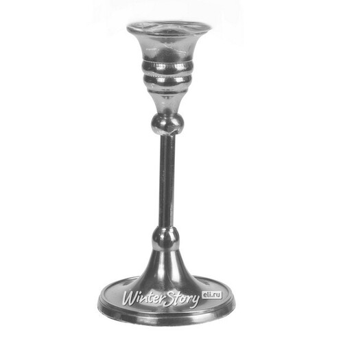 Подсвечник для 1 свечи Дарлингтон 15 см серебряный Koopman