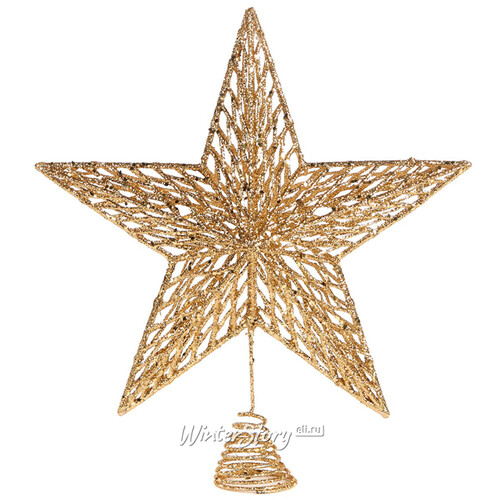 Звезда на елку Золотой Рассвет 33 см Goodwill