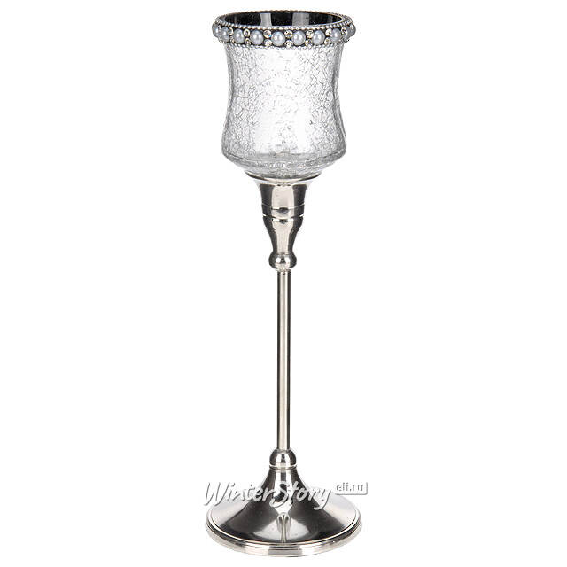 Подсвечник Бокал Афина, 28 см, стекло Koopman (Купман)
