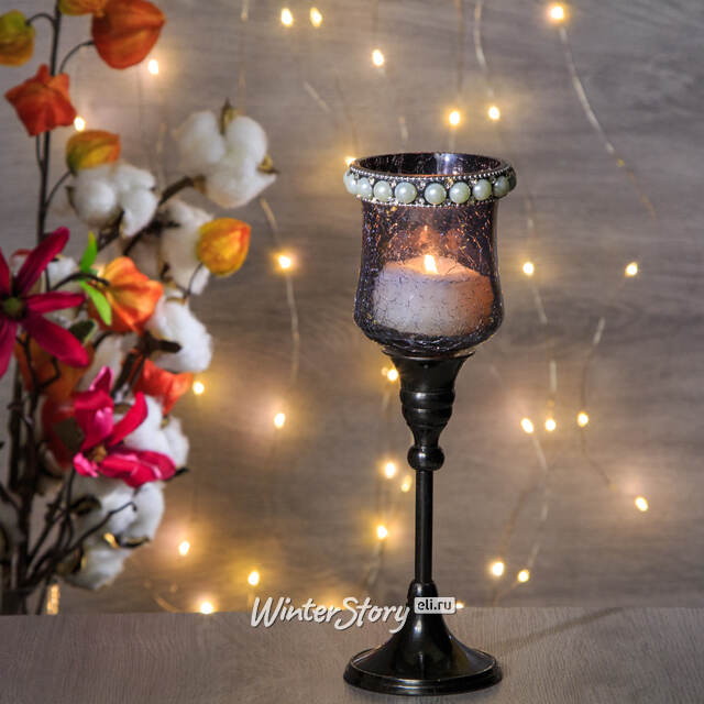 Подсвечник - Бокал Виконт 22 см, стекло купить в интернет-магазине ...