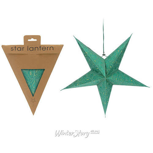 Объемная звезда из бумаги Изысканная 40*17 см морская волна Koopman