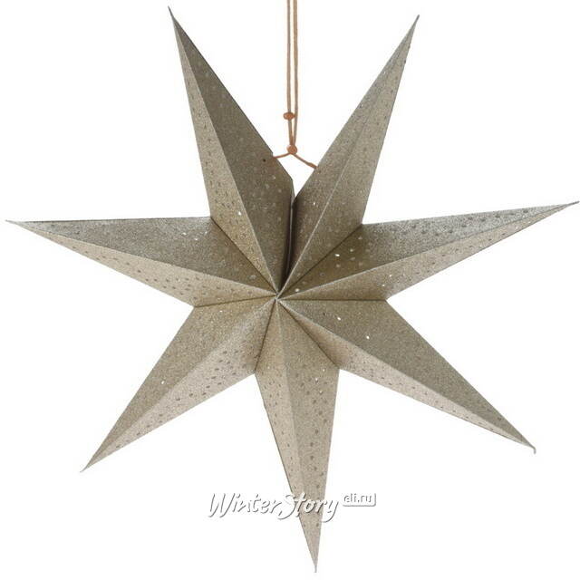 Подвесная звезда из бумаги Инес 45 см золотистая Koopman