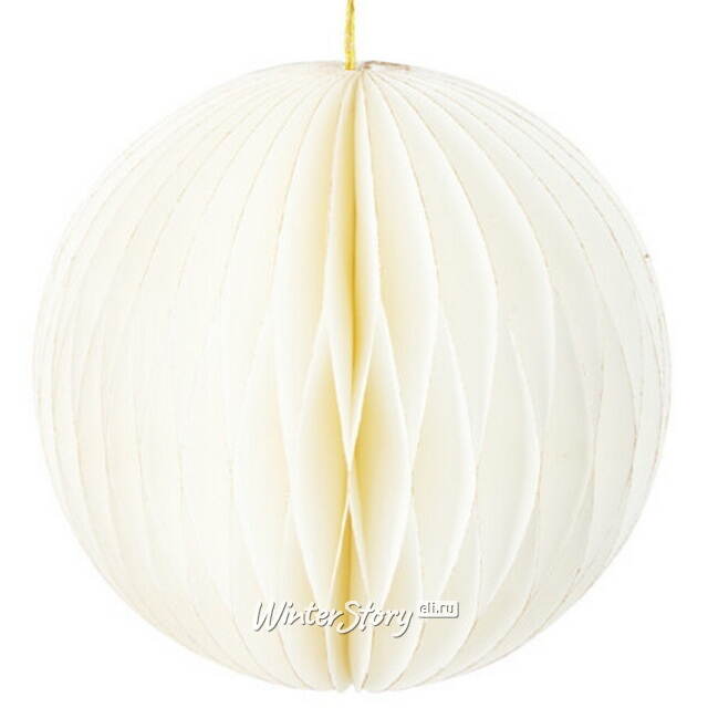 Бумажный шар Армель 25 см молочный Koopman