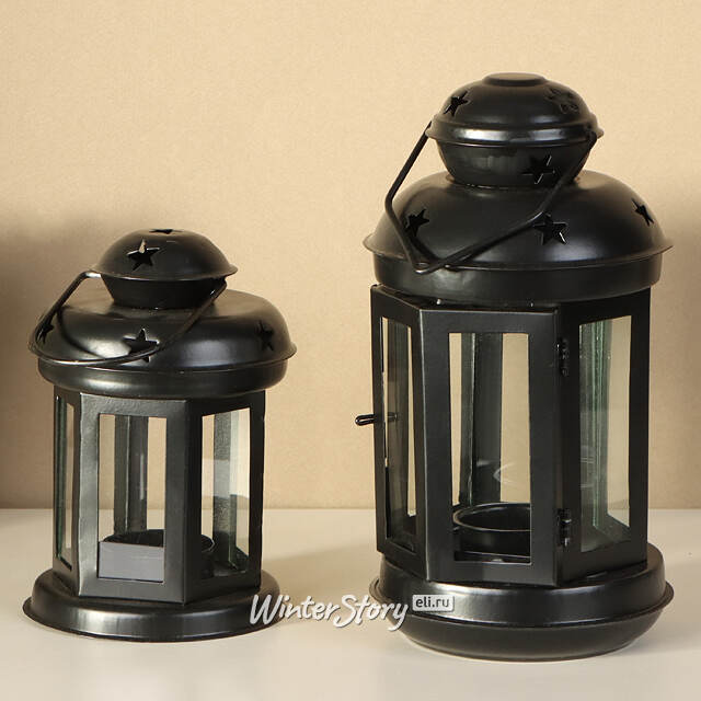 Подсвечник фонарь Severo 15 см черный Koopman