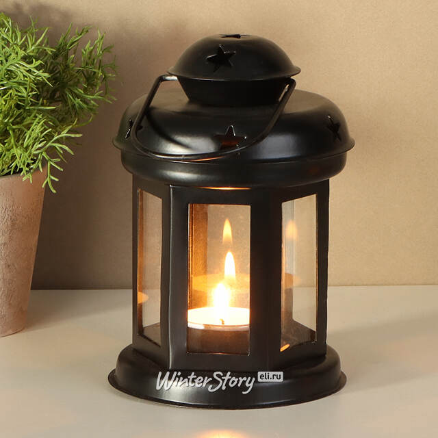 Подсвечник фонарь Severo 15 см черный Koopman