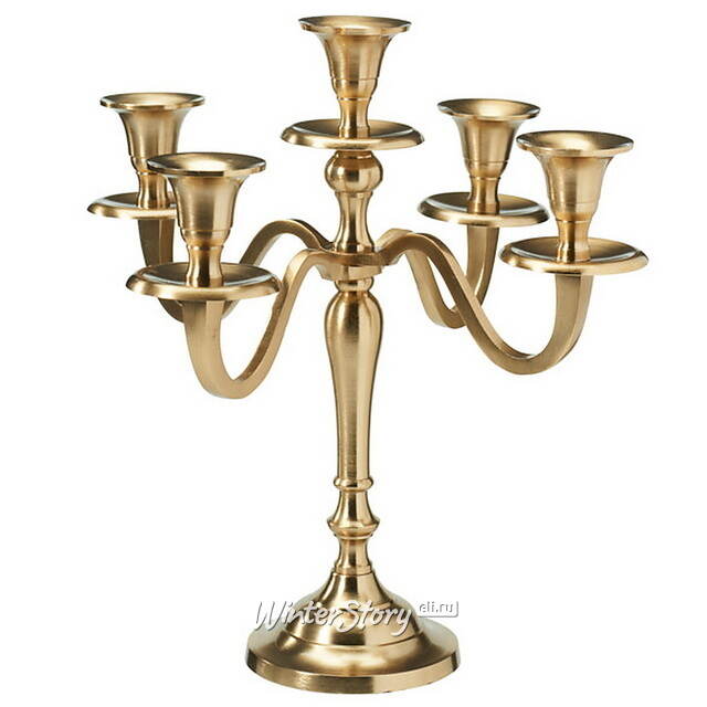 Подсвечник канделябр на 5 свечей Vingold 30 см Koopman