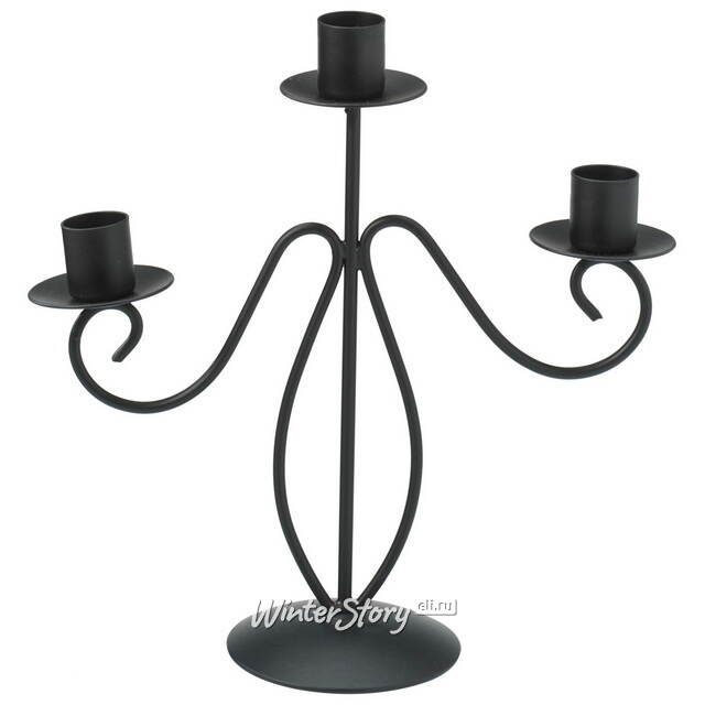 Подсвечник металлический Gabriel на 3 свечи 22 см Koopman