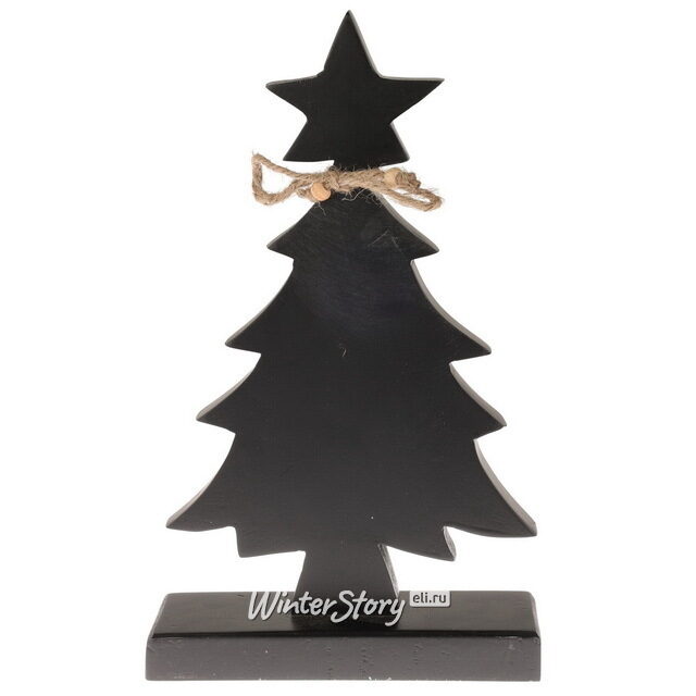 Деревянная елка Фьюман 31 см черная Koopman