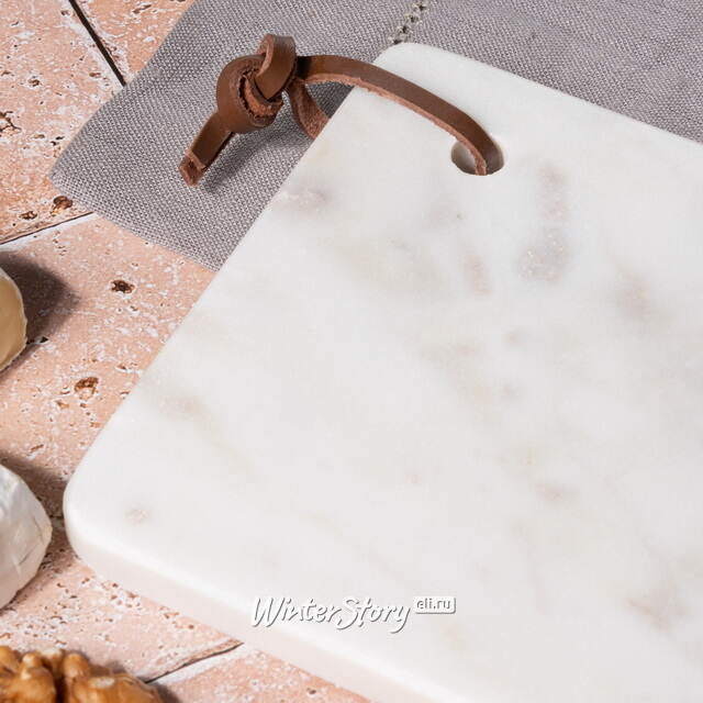 Разделочная доска из мрамора Artemis 25*12 см, белая Koopman