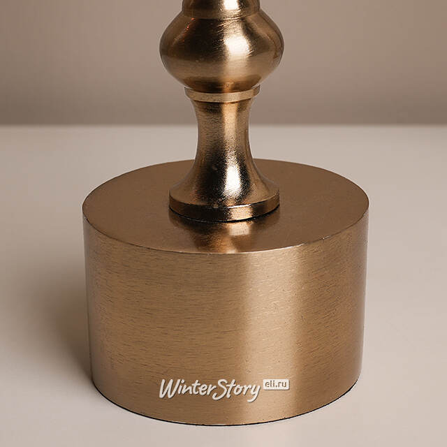 Металлический подсвечник на 1 свечу Montone 23 см золотой Koopman