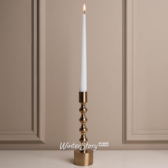 Металлический подсвечник на 1 свечу Montone 23 см золотой Koopman