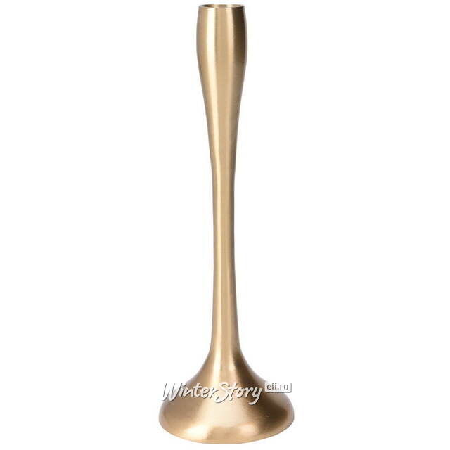 Металлический подсвечник для одной свечи Gruffy 26 см, золотой Koopman