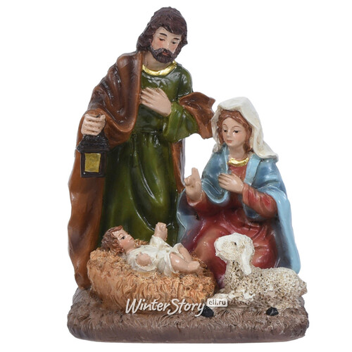 Рождественский вертеп - статуэтка Иосиф, Мария и младенец Иисус 12 см Koopman