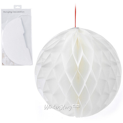Бумажный шар 35 см белый Koopman