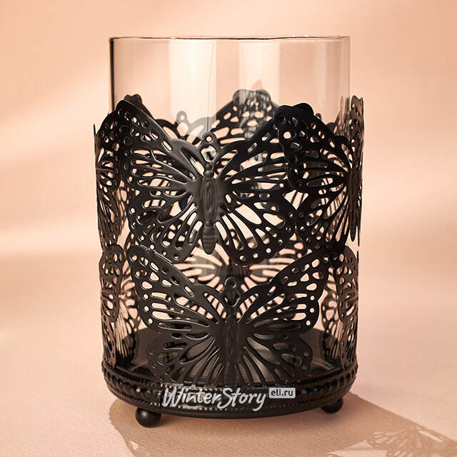 Стеклянный подсвечник Butterfly 11 см Koopman (Купман)