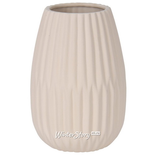 Керамическая ваза Cremon 20*13 см белая Koopman