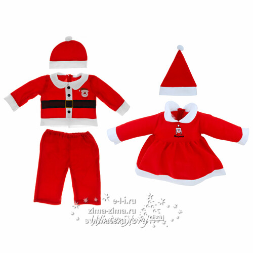 Карнавальный костюм Санта, 7-12 месяцев, девочка Koopman