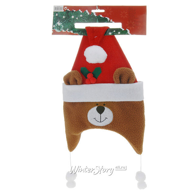 Рождественская шапочка Медведь, 20 см Koopman (Купман)