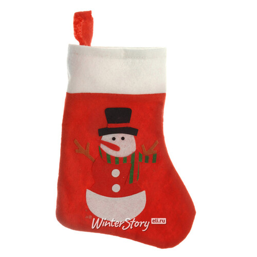 Носок для подарков Рождественский Снеговик 30*23 см Koopman