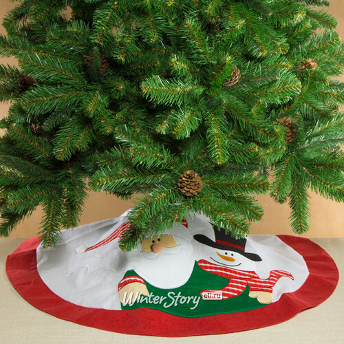 Юбка для елки Санта и Снеговик 100 см Koopman