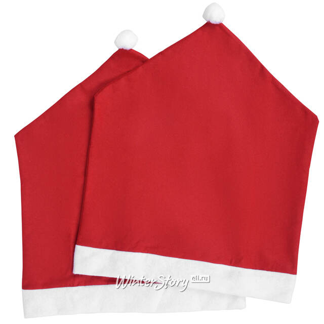 Чехол для стула Колпак Санты 60*48 см, 2 шт Koopman