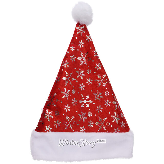 Новогодний колпак для взрослых Снежинки Koopman (Купман)