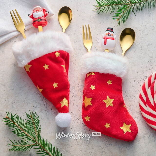Набор чехлов для столовых приборов Christmas Party 14 см, 2 шт Koopman (Купман)