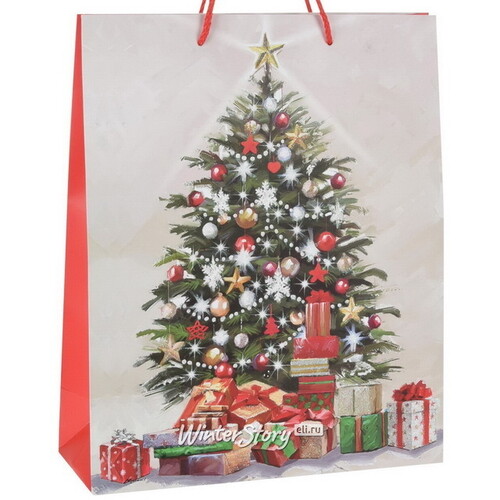 Подарочный пакет Noel de Luxe - Рождественская елка 32*26 см Koopman