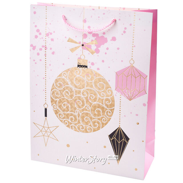 Подарочный пакет Surprise - Елочный Шар 40*30 см Koopman