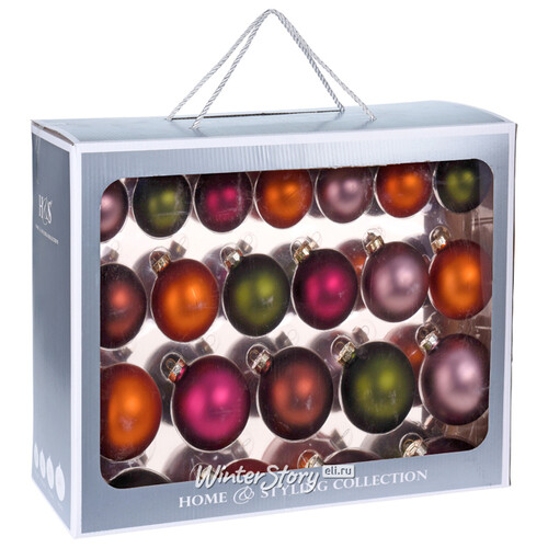 Набор стеклянных шаров Булонский Чемоданчик, 43 шт, 6-10 см, уцененный Koopman
