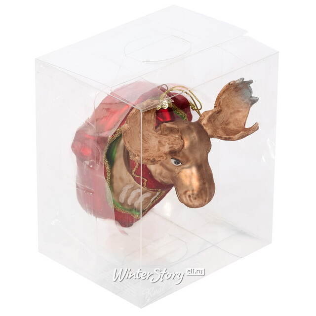 Елочная игрушка Охотничий Трофей 12 см, стекло, подвеска Koopman
