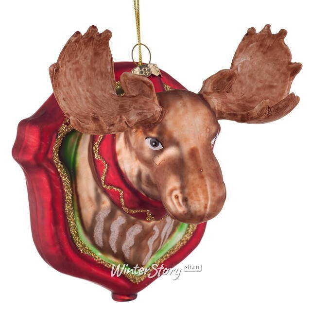 Елочная игрушка Охотничий Трофей 12 см, стекло, подвеска Koopman